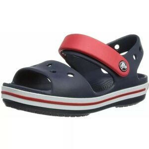 NEW Crocs Crocband Sandal  Navy/Red Croslite Strap Super Cute Sandal Infant C4